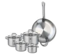Set de 1 Poêle de cuisson 32 cm et 4 faitouts 12, 14, 16 et 20 cm Elo Profi Citrin