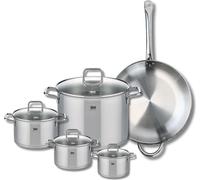 Set de 1 Poêle de cuisson 32 cm et 4 faitouts 12, 14, 16 et 26 cm Elo Profi Citrin