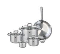 Set de 1 Poêle de cuisson 32 cm et 4 faitouts 12, 16, 20 et 26 cm Elo Profi Citrin