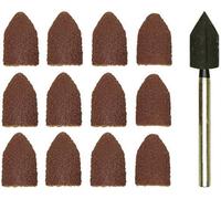 Set de 10 brosses abrasive granulation K80/K150 13 x 9mm Proxxon Micromot