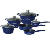 set de 10 casseroles à manche - bleu