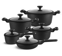 Set de 10 casseroles de luxe en aluminium forgé
