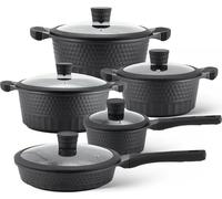 Set de 10 casseroles de luxe en aluminium forgé