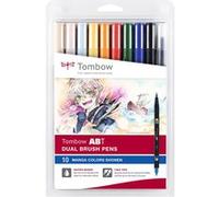 Set de 10 feutres Tombow France & Benelux Abt Dual Manga Shonen Multicolore G
