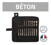 116D Trousse de 10 forets béton TWISTER-PLUS