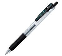 Set de 10 Stylos Encre Gel Noire Pointe Fine 0,4mm - Zebra Sarasa B-JJS15-BK