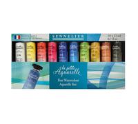 Sennelier – Set d'aquarelles La Petite Aquarelle – 10 tubes x 21 ml – Qualité artiste