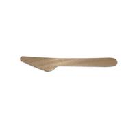 Set de 100 couteaux jetables en bois biodégradables 16 cm Lebrun