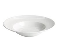 Set de 12 assiettes creuses LISA rondes, plat à soupe pâtes desserts en porcelaine blanc - diamètre 30 x hauteur 6 cm - VISIODIRECT - Blanc G