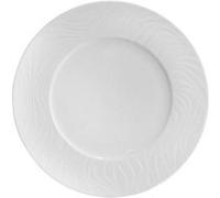 Set de 12 assiettes creuses RIA rondes, plat à soupe pâtes desserts en porcelaine blanc - diamètre 23 x hauteur 4 cm - VISIODIRECT - Blanc G