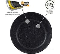 set de 12 casseroles à induction Diamant Casserole Induction Alu Fonte Couvercle Gants Rose