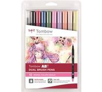 Tombow Feutre double pointe 'ABT DUAL BRUSH PEN', set de 10