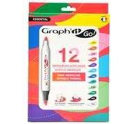 Set de 12 marqueurs acryliques Graph’it Go Essential