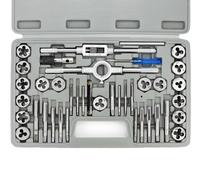 Set de 12 outils de filetage - Outils de filetage métriques - Acier de roulement robuste - Convient pour M6-M12 - Haute résistance à la corrosion - Comprend 12 pièces