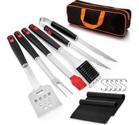 Set de 13 accessoires pour barbecue, acier inoxydable, barbecue, pince à barbecue, camping