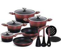 Set de 15 casseroles de luxe en aluminium forgé