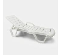 Set de 18 chaises longues professionnelles en plastique pour piscines et complexes hôteliers