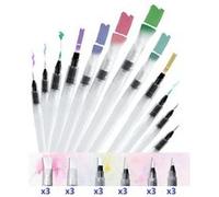Set de 18 Stylo aquarelle pinceaux à réservoir d’eau Arts Aquash Brush Aquabrush Pointe Idéal pour Dessiner Concevoir et Colorier des Mangas des Dessins des Griffonnages ou des Croquis G