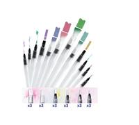 Set de 18 Stylo aquarelle pinceaux à réservoir d’eau Arts Aquash Brush Aquabrush Pointe Idéal pour Dessiner Concevoir et Colorier des Mangas des Dessins des Griffonnages ou des Croquis G