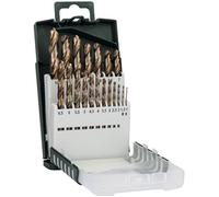 Bosch Accessories 2609255133 HSS Jeu de forets pour le métal 19 pièces 1 mm, 1.5 mm, 2 mm, 2.5 mm, 3 mm, 3.5 mm, 4 mm, 4.5 mm