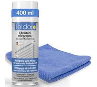 Set de 1x spray d'entretien inox 400ml & 1x chiffon microfibre/nettoyant inox pour barbecue, cuisine/spray d'entretien inox comme nettoyant inox