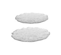Set de 2 assiette en verre Momento L LxWxH 26x21x1,3cm