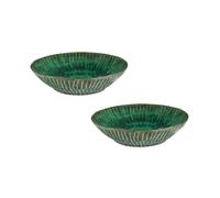 Set de 2 assiettes de service Verde Lanza S HxØ 5.5x22cm