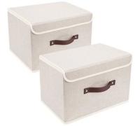 Vendos85 Set 2 boîtes de rangement - Beige