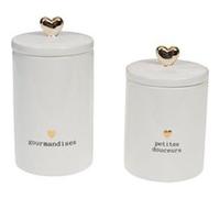 Set de 2 boites gourmandises - Amadeus - - Céramique G