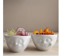 Set de 2 Bols - TASSEN - Plaisantin et Gourmand - Porcelaine - 100ml - Blanc