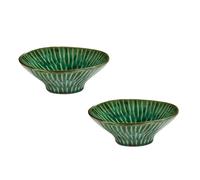 Set de 2 bols Verde Lanza M HxØ 6x17cm