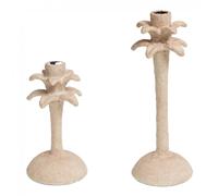 Set de 2 bougeoirs Palmier