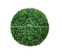 Set de 2 boules de buis Plantes artificielles avec protection UV pour l'intérieur et l'extérieur vert