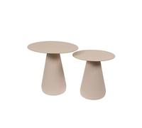 Set de 2 bouts de canapé Blandine - - Beige - Métal