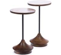 Set de 2 bouts de canapé Porto - - Marron - Bois