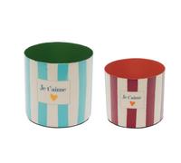 Set de 2 cache-pots je t aime