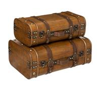 Set de 2 cantines ""Bruce"" en bois - Atmosphera Créateur d'intérieur