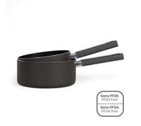Livoo Set de 2 casseroles MEP154N – aluminium 18/20 cm, tous feux, sans PFOA/PFOS, noir