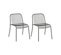 Set de 2 chaise de jardin Yua Wire WxHxD 60x77x55cm