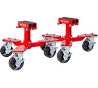 Set de 2 chariots pour châssis automobile - 800 kg MW Tools AWD160