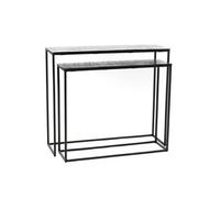 Set de 2 consoles Black Irisé - - Argent - Aluminium