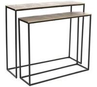 Set de 2 consoles en Aluminium Gold