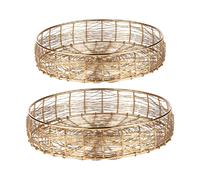 Set de 2 corbeilles filaire 25/20 cm