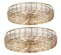 Set de 2 corbeilles filaire 25/20 cm - Table Passion - Or - Métal Or G