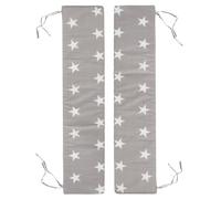 Set De 2 Coussins D'assise Pour Tables De Pique-nique Enfan Tlittle Stars Gris - Motif Étoiles TU