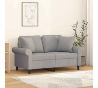 Vidaxl Coussins Décoratifs Lot De 2 Marron 40x40 Cm Tissu