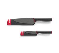 Set de 2 couteaux Chef et Office et fourreaux aiguiseurs céramique Joseph Joseph