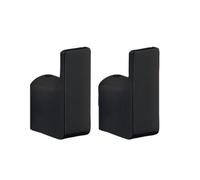 SET DE 2 CROCHETS EN LAITON COULEUR NOIR MAT POUR FIXATION MURALE PALAZZO