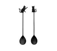 Set de 2 cuillères à café - Catuccino Noir - Pylones Noir G