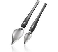 Set de 2 cuillères à décorer Kulinari - Gefu - Argent / Métallique - Acier Inoxydable (inox) Argent G